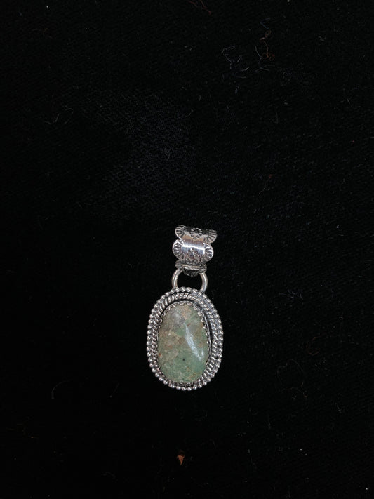 Small Turquoise pendant with a 7mm Bale