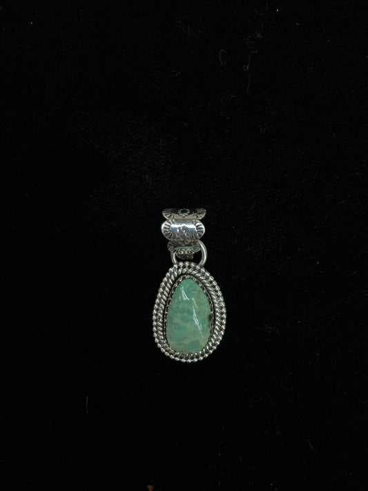 Small Turquoise pendant with a 7mm Bale