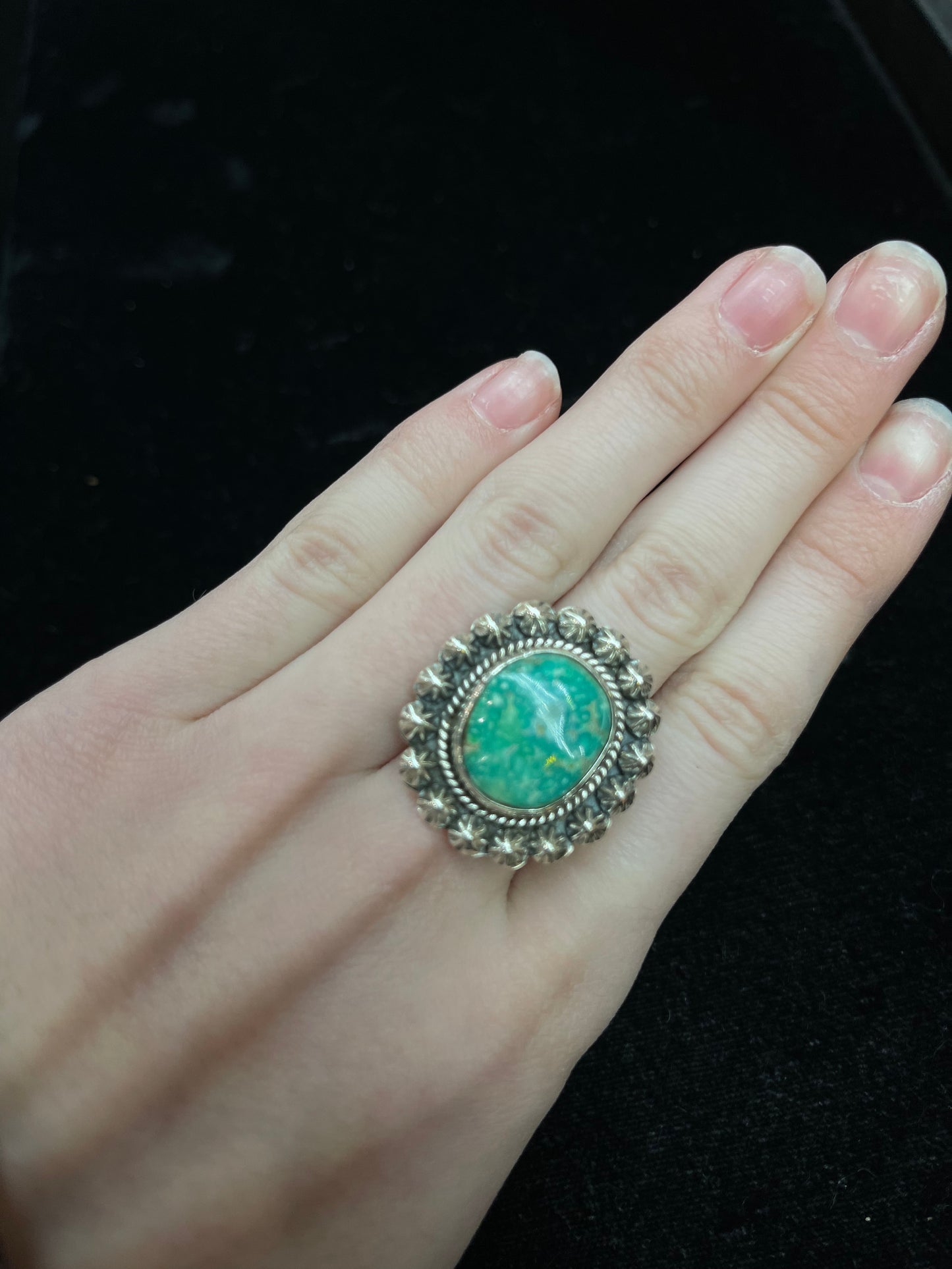 Size 9.5 Emerald Valley Circle Ring