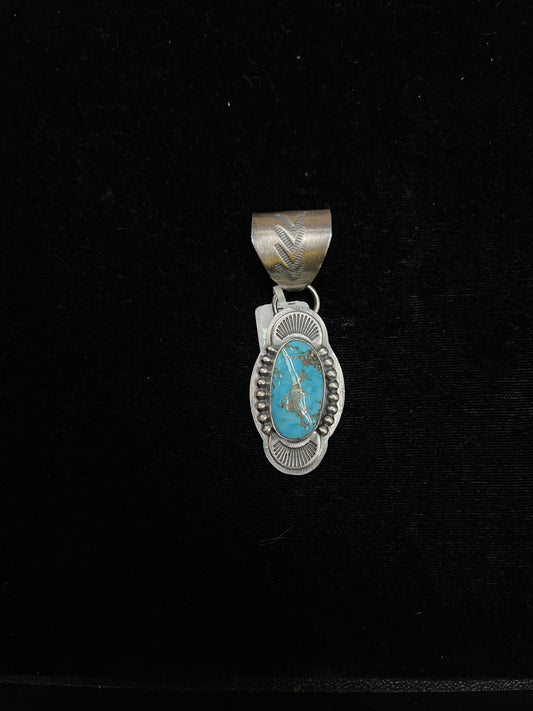 13mm Bale Kingman Turquoise Pendant