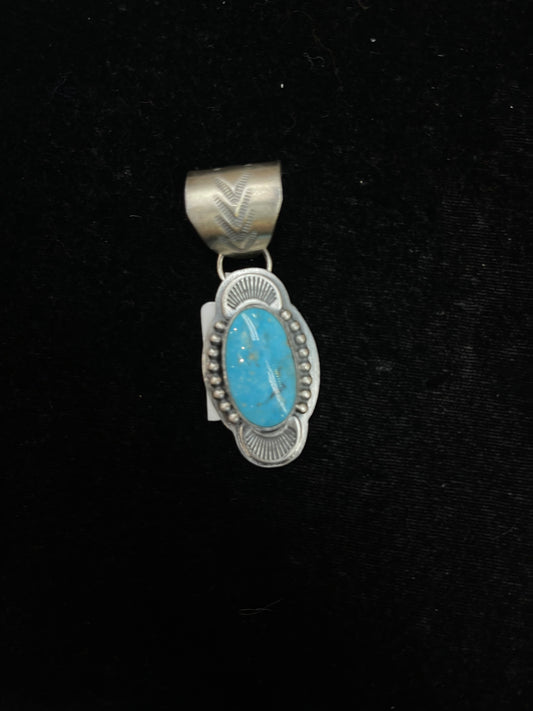 13mm Bale Kingman Turquoise Pendant