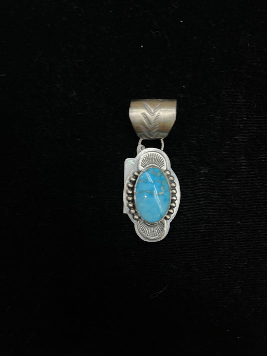 13mm Bale Kingman Turquoise Pendant