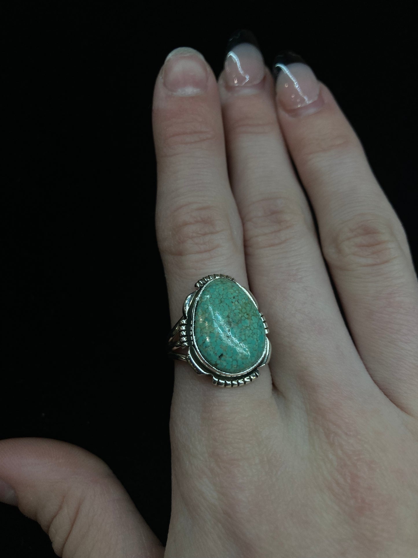 6.5 Simple Turquoise Ring