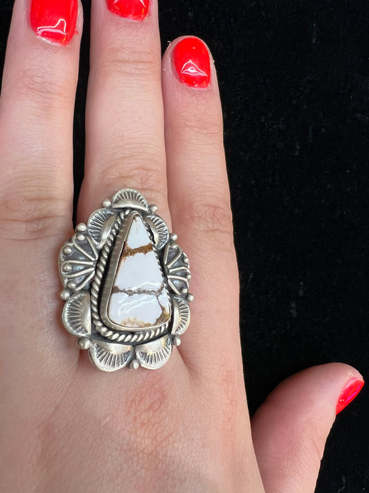 Adjustable Wild Horse Stone Ring (Fits Sizes 10.0-14.0)