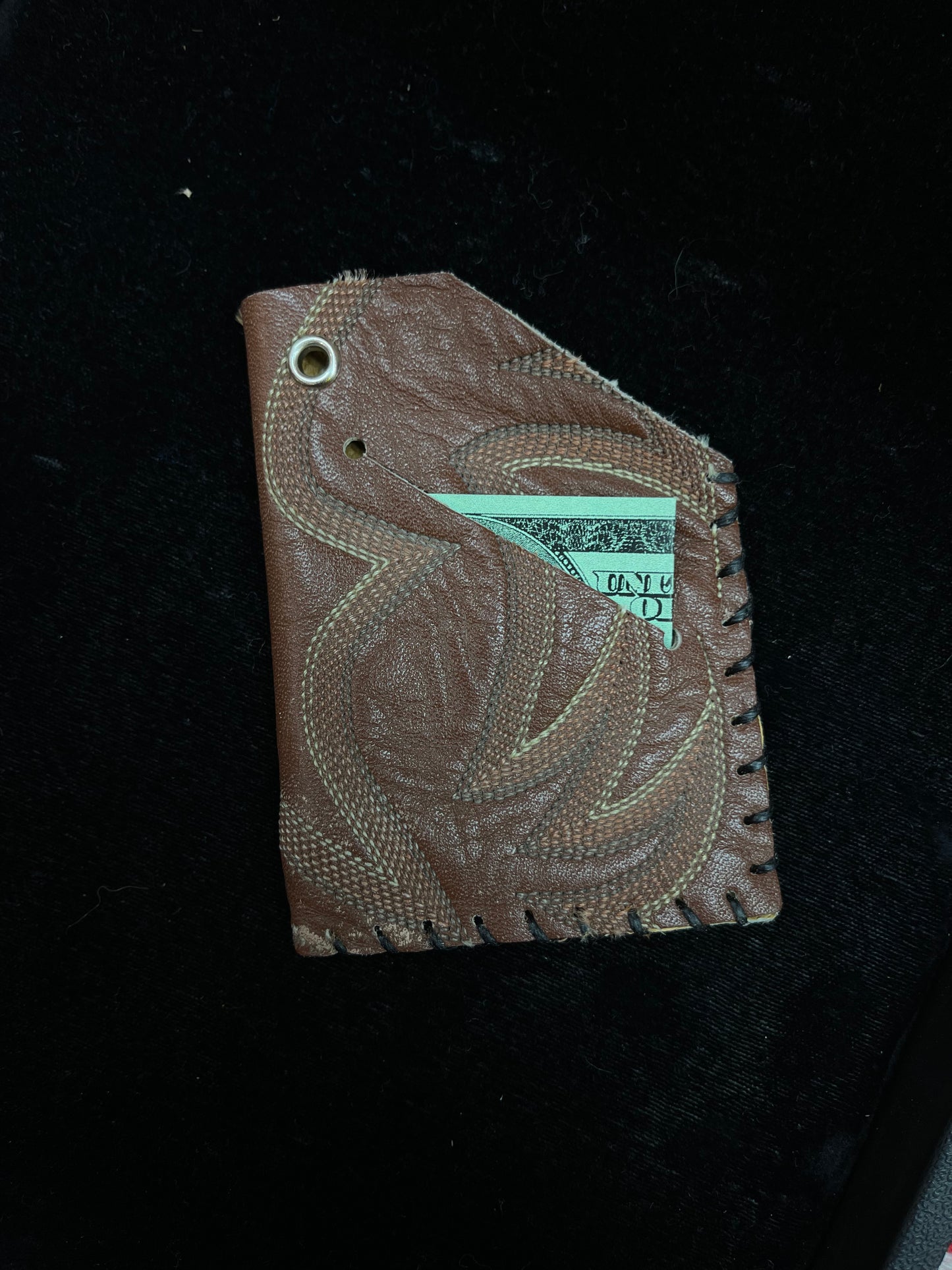 Wallet Made From Boot Scraps