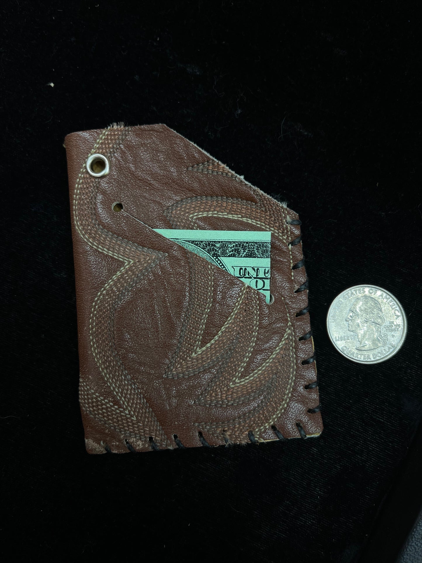 Wallet Made From Boot Scraps