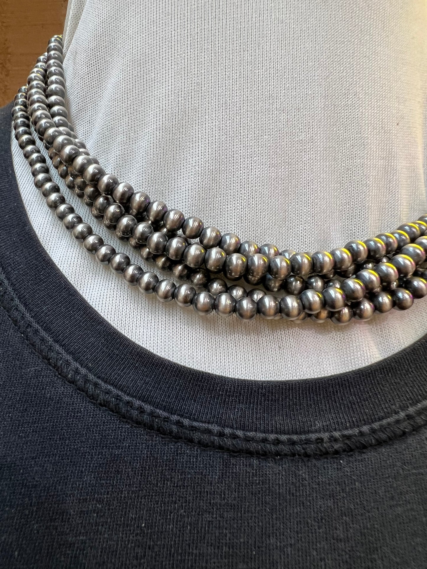 Multi Strand 5mm Navajo Pearls