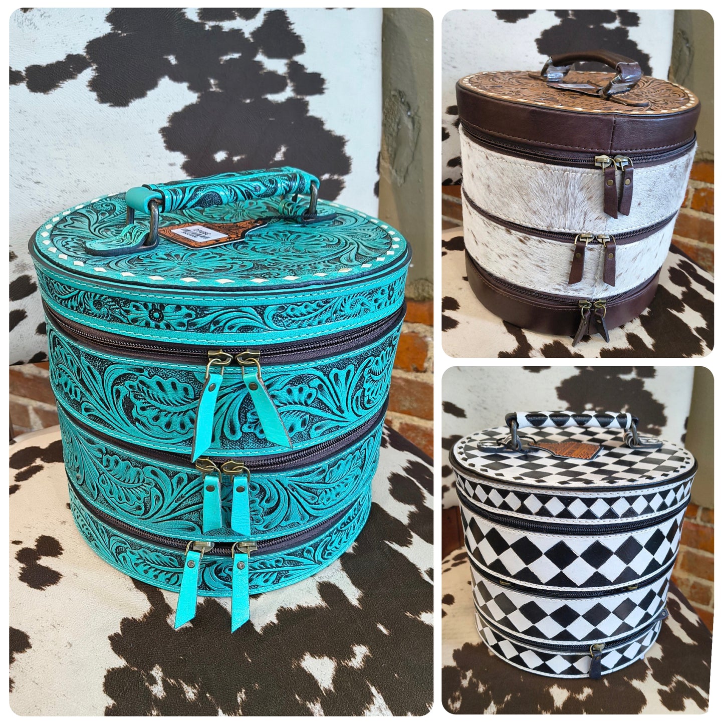 Triple Stack Round Jewelry Box