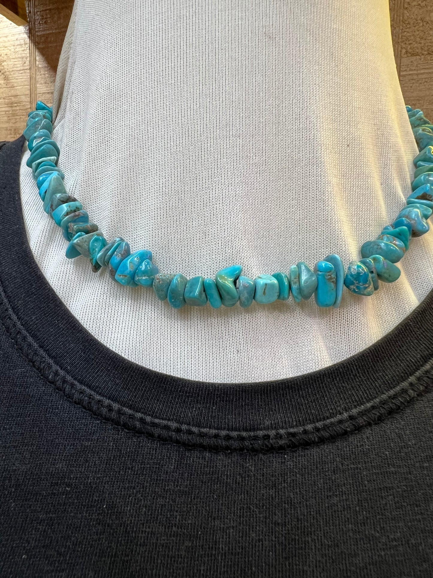 Chunk Turquoise Necklace (16”)