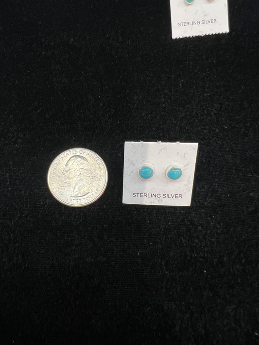 Small Turquoise Stud Earrings