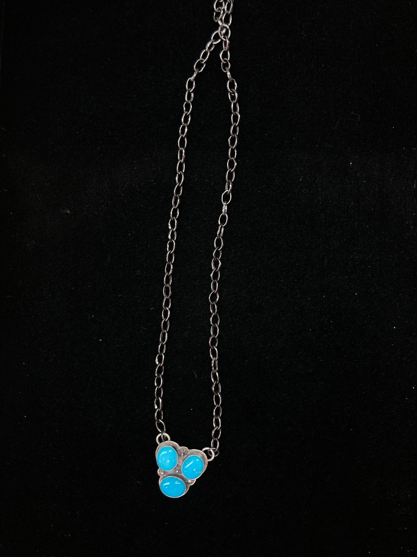 18" 3 Stone Sleeping Beauty Turquoise Necklace by Zia