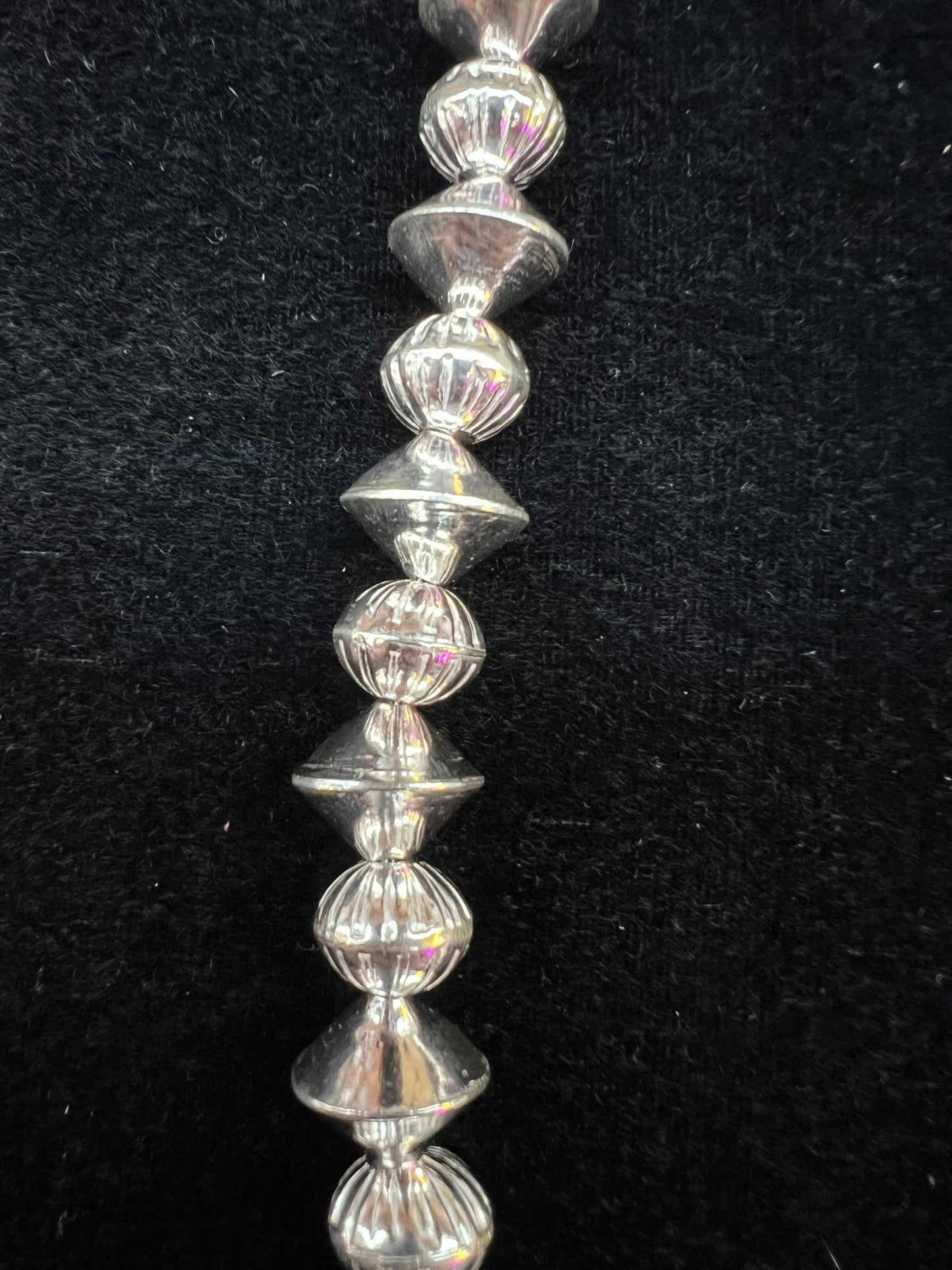 21” 11mm &14mm Handmade Navajo Pearls by Preston Haley, Navajo