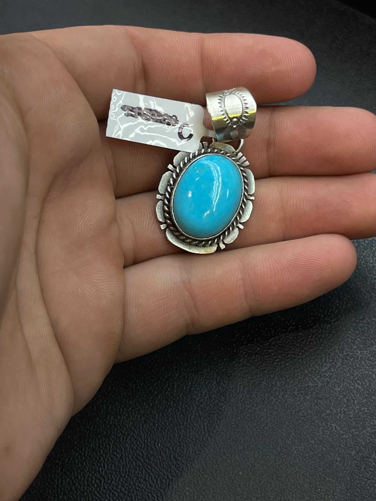 Sleeping Beauty Turquoise Pendant