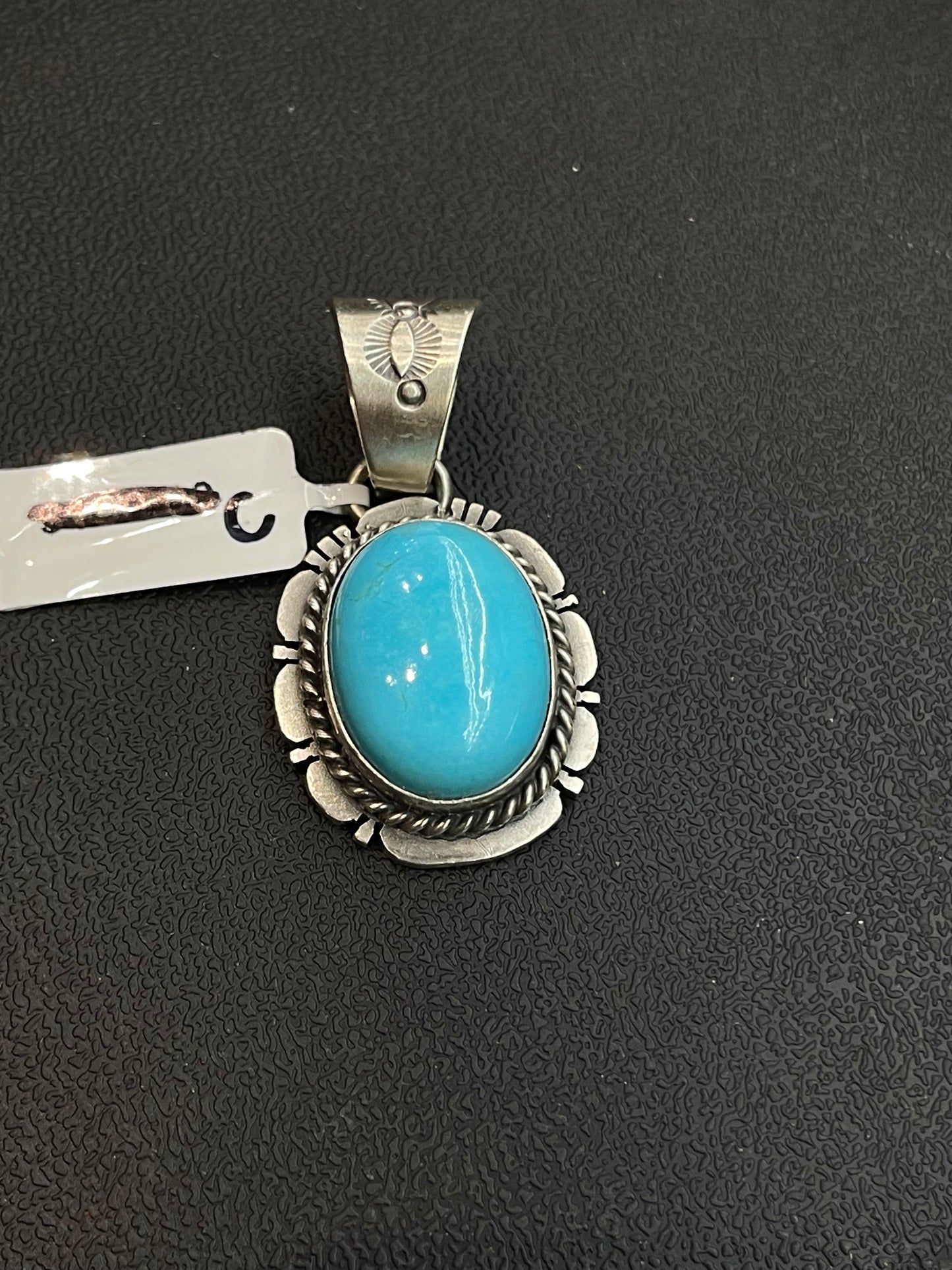 Sleeping Beauty Turquoise Pendant