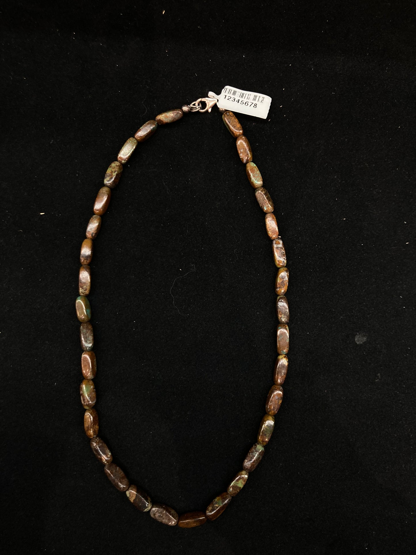 16” Boulder Ribbon Turquoise Necklace