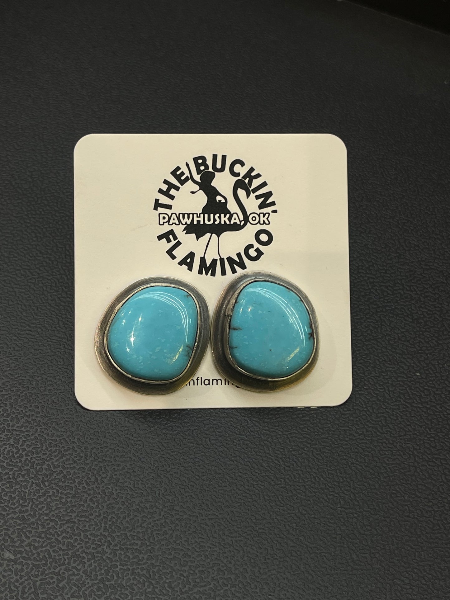 Kingman Turquoise Post Earrings by ZIA