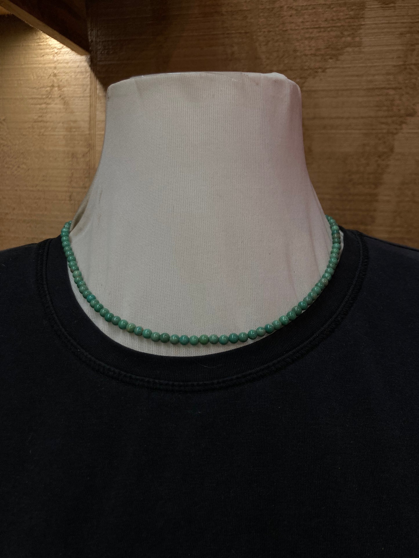 18” 4mm Turquoise Bead Necklace
