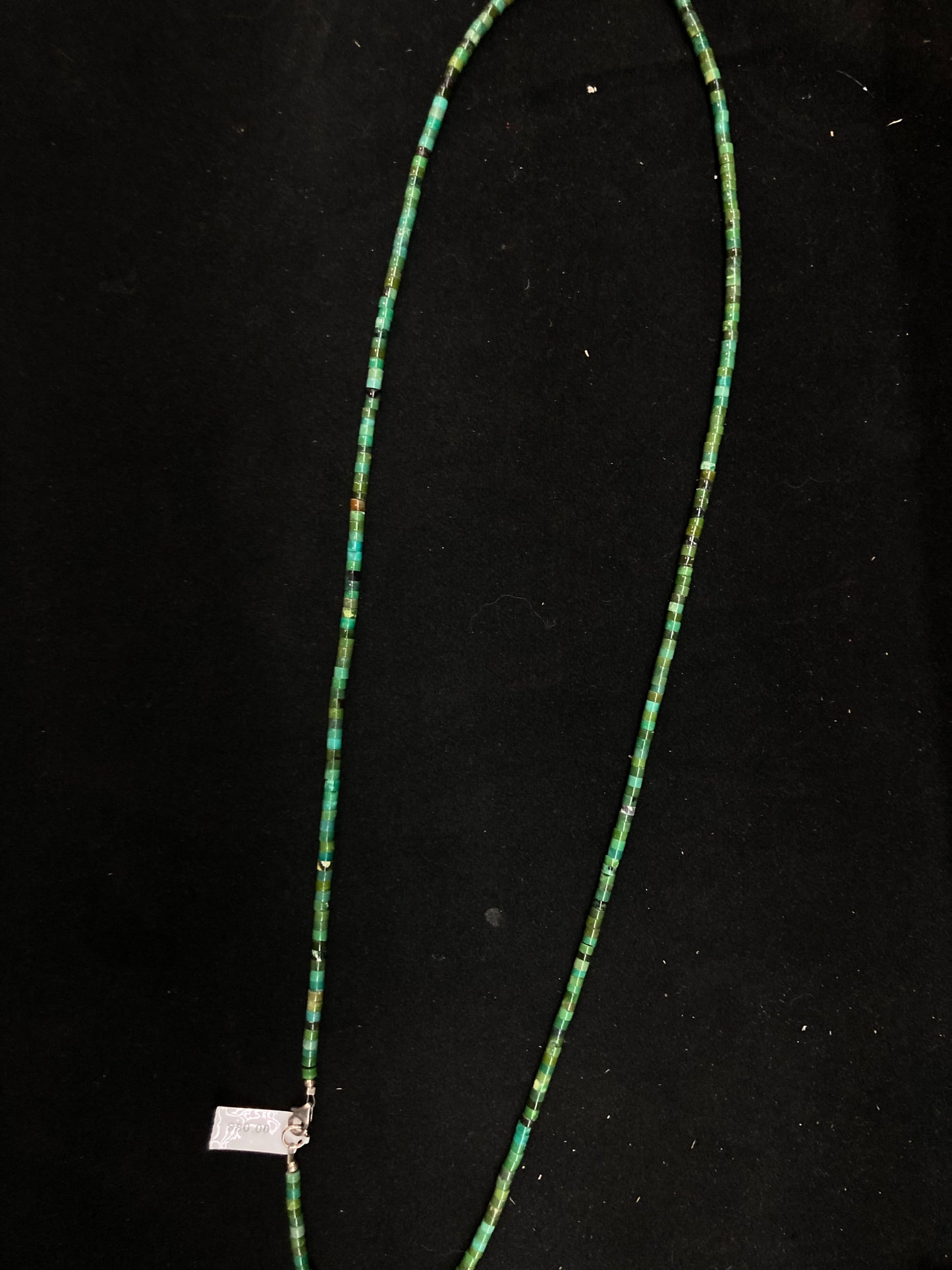 30” Turquoise Heishi Bead Necklace