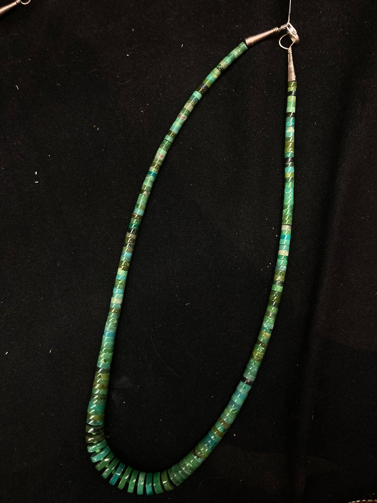 19” Graduated Turquoise Heishi Bead Necklace