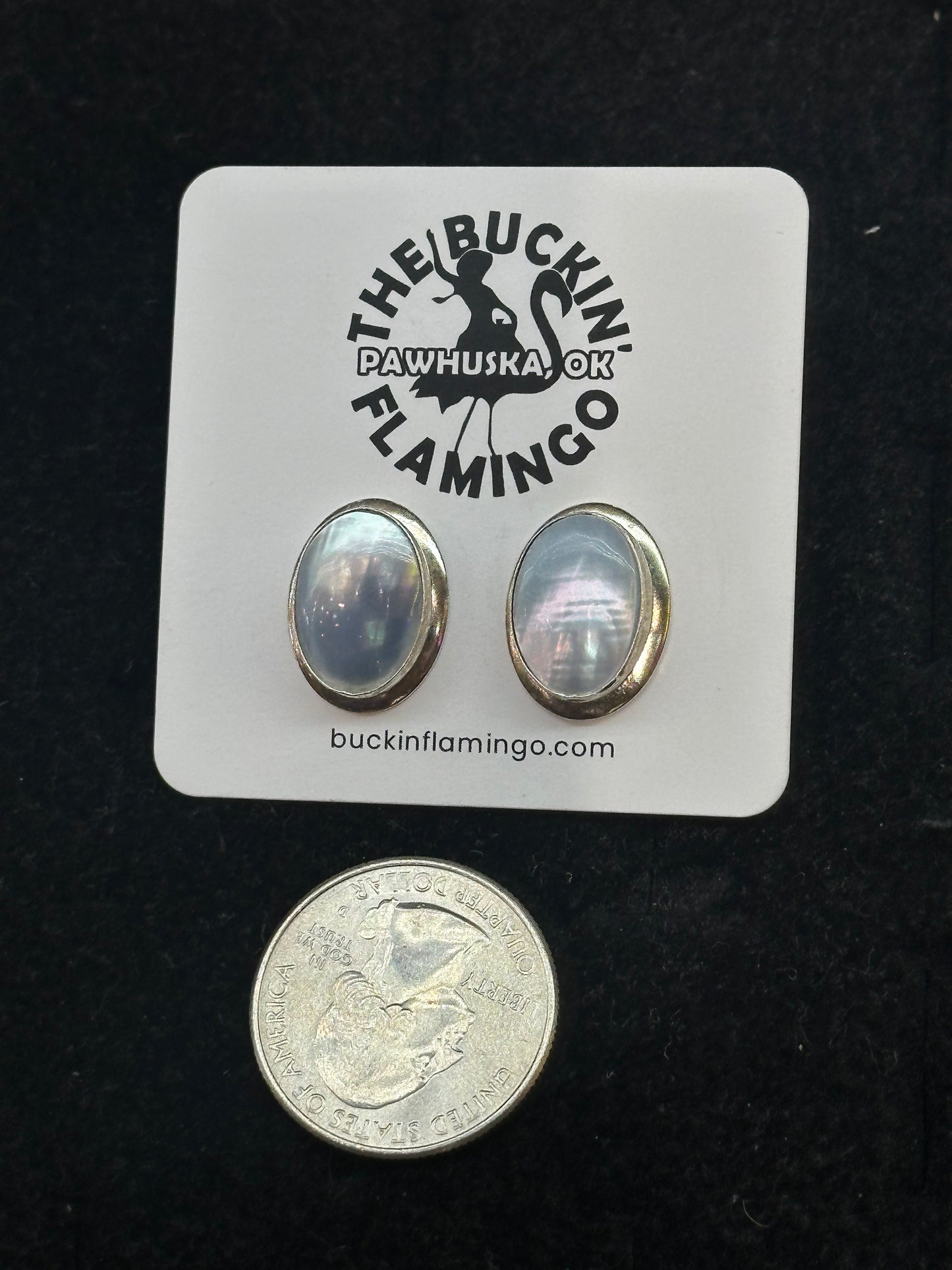 Abalone Post Earrings