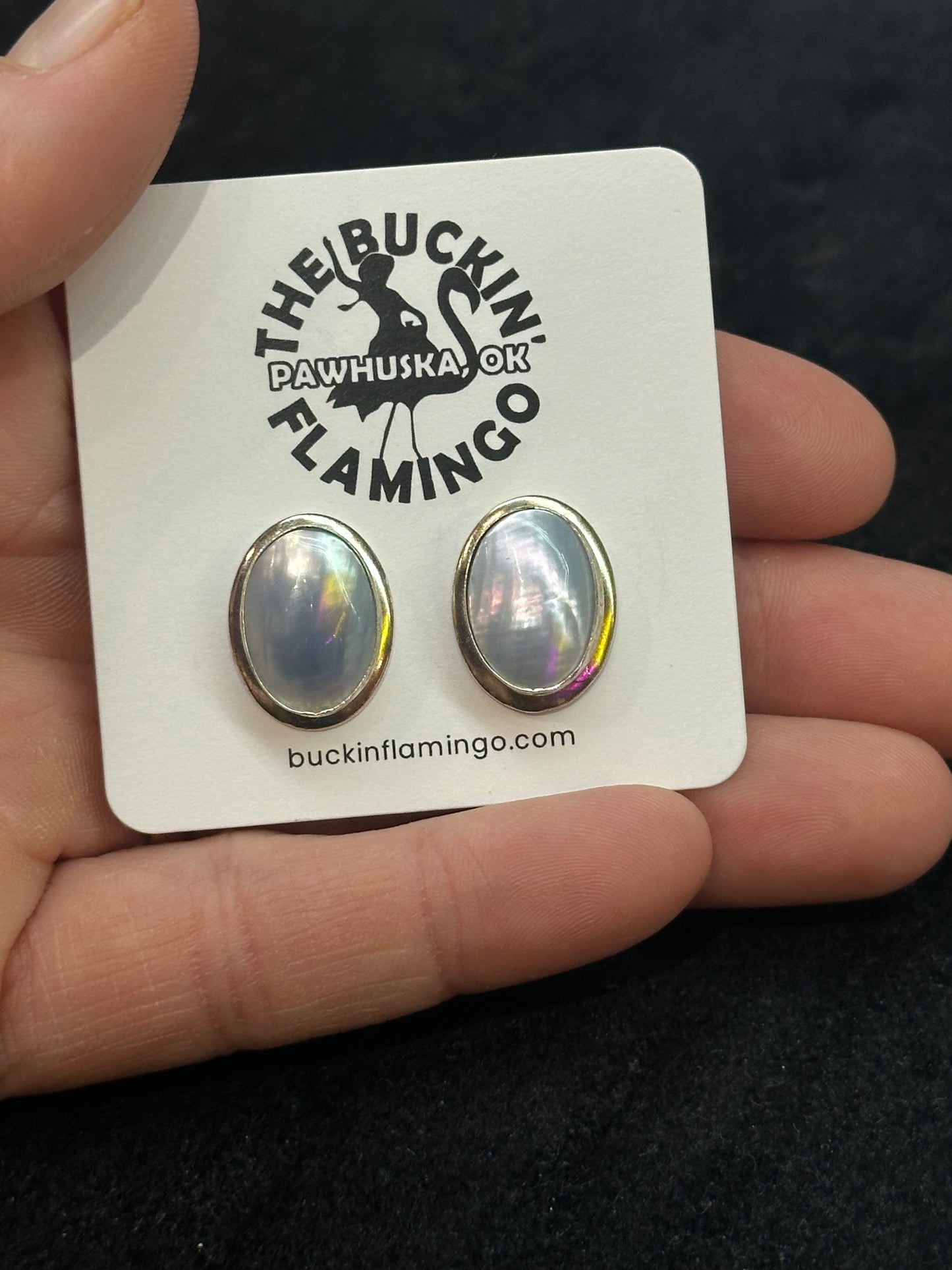 Abalone Post Earrings