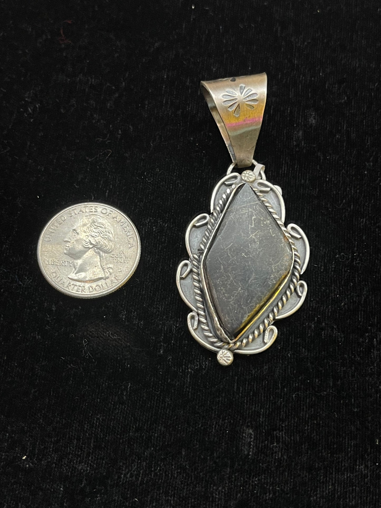 White Buffalo Pendant Made by Gilbert Nez