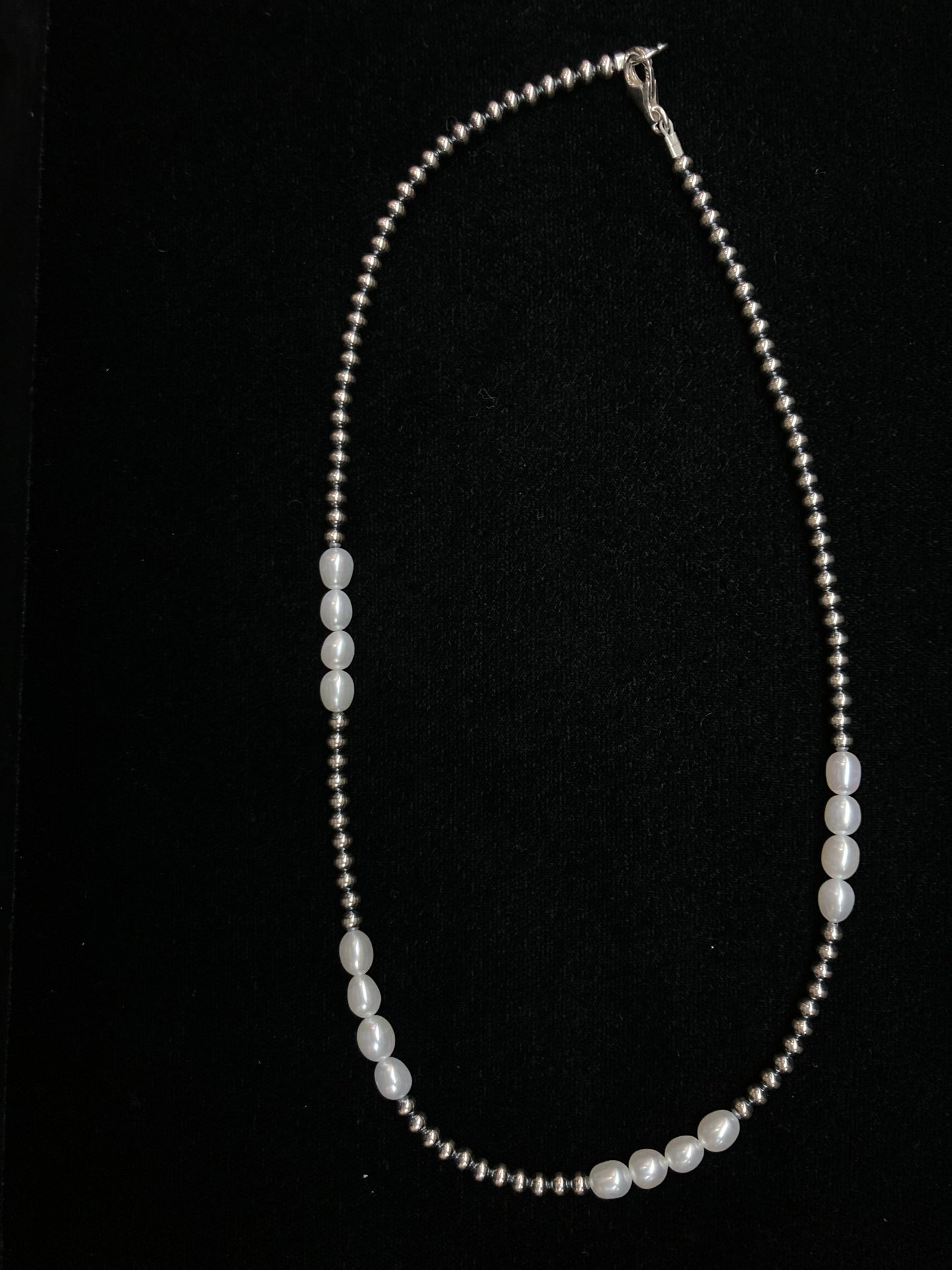 20" 4mm Navajo Pearl Necklace with Freshwater Pearls