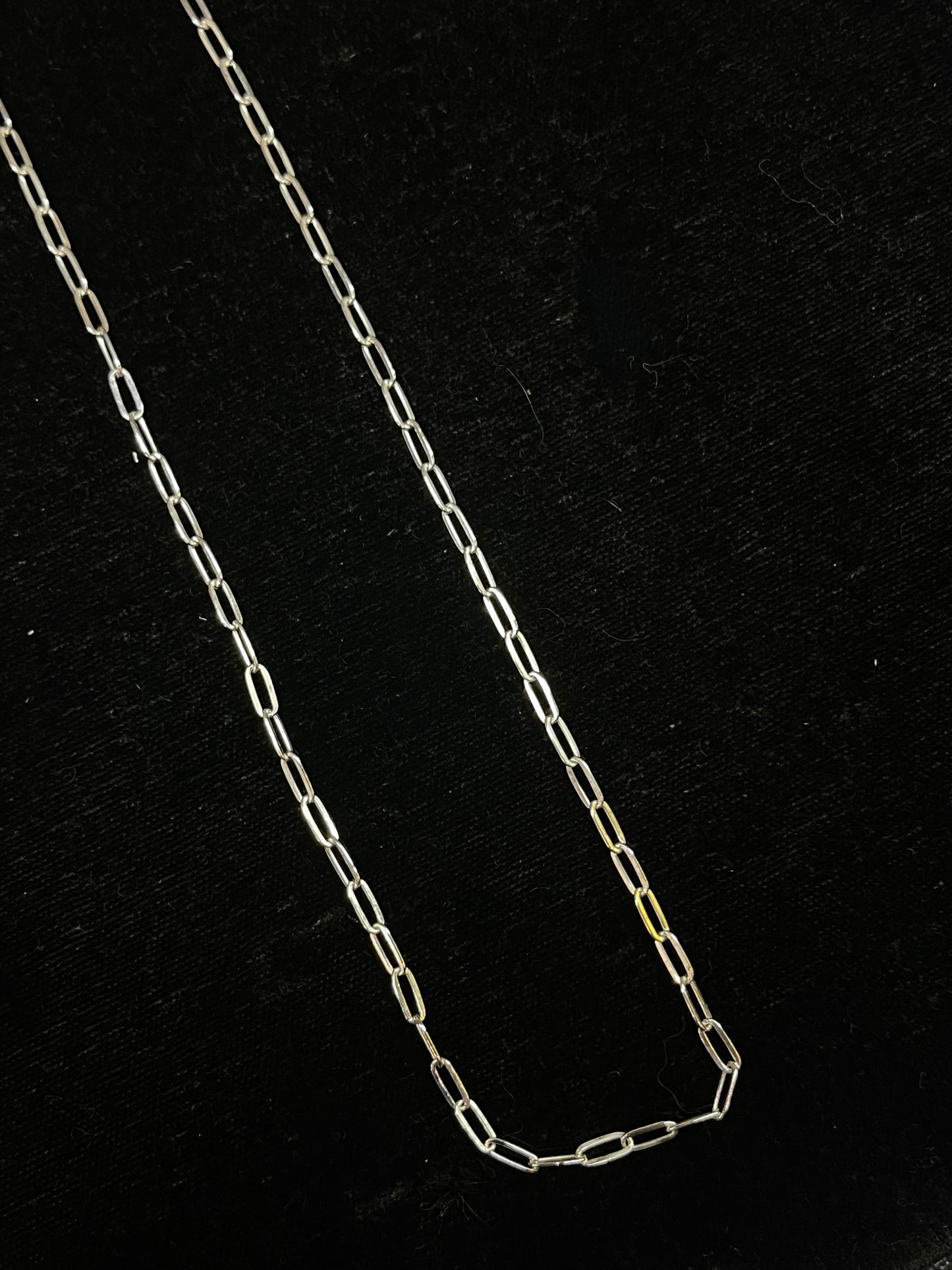 18” Sterling Silver Paperclip Necklace