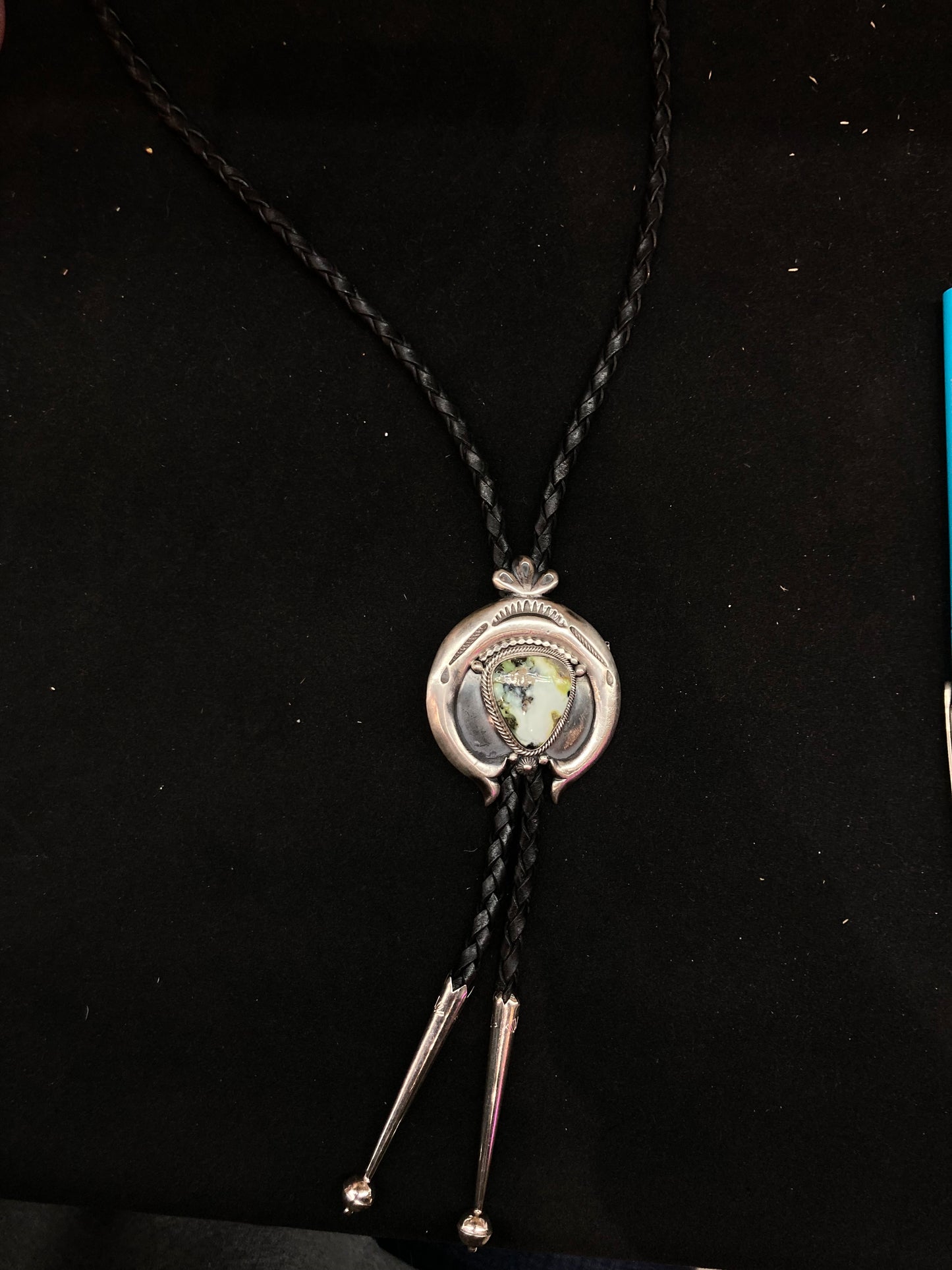 Palomino Turquoise Bolo Tie by Derrick Gordon, Navajo