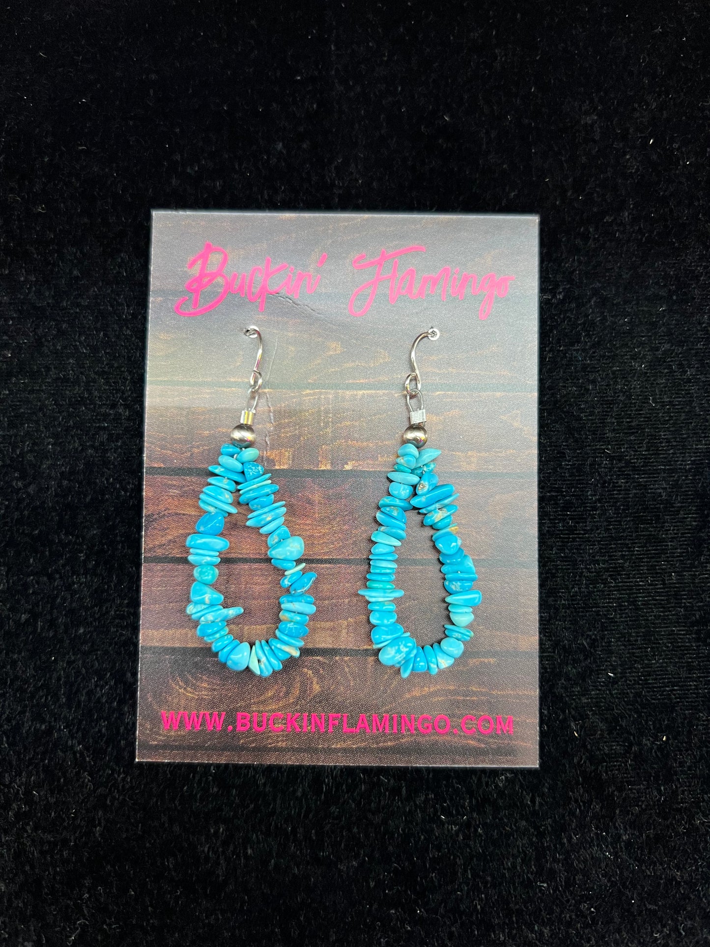 Natural Sleeping Beauty Turquoise Dangle Earrings