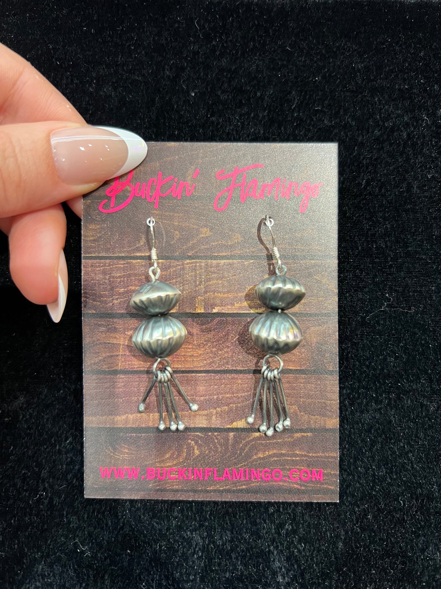 Handmade Navajo Saucer Dangle Earrings