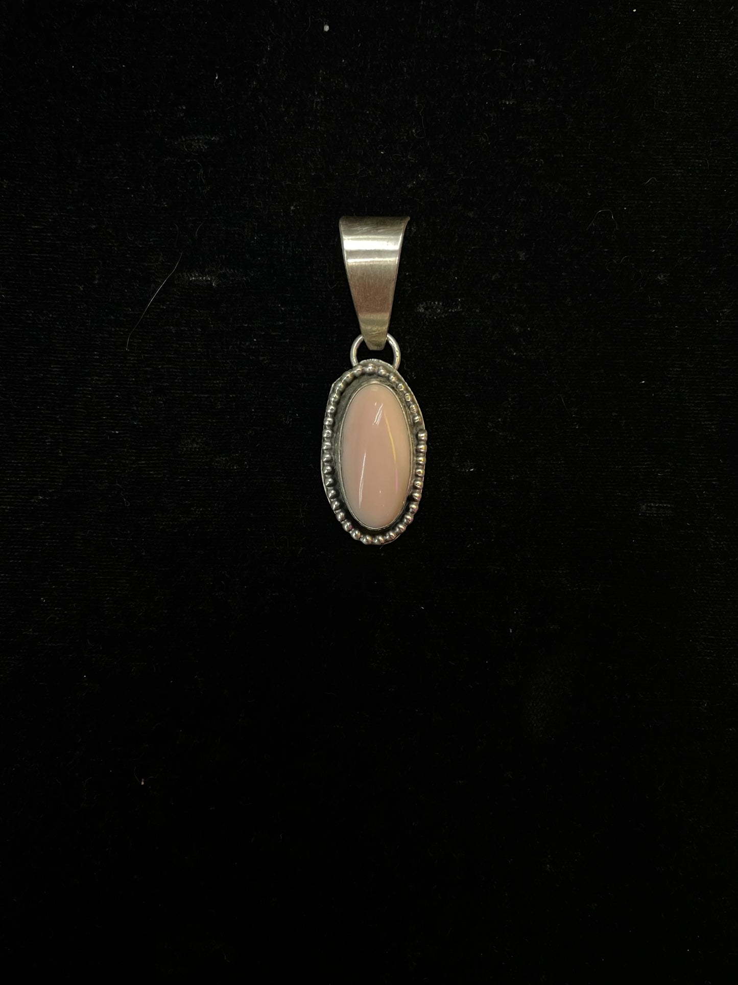 Pink Conch Shell Pendant 8mm bale