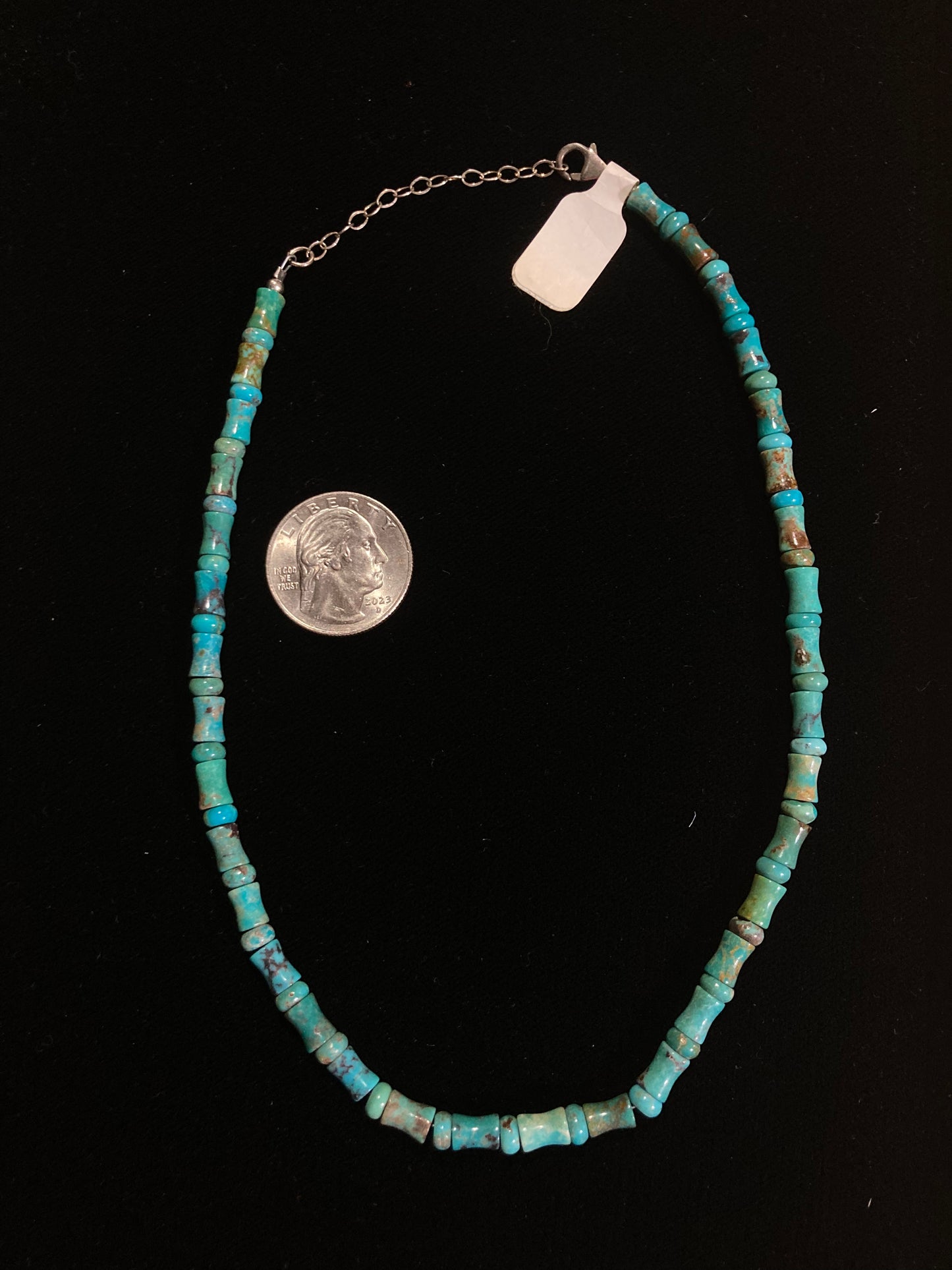 16” Bamboo Cut Magnesite Necklace