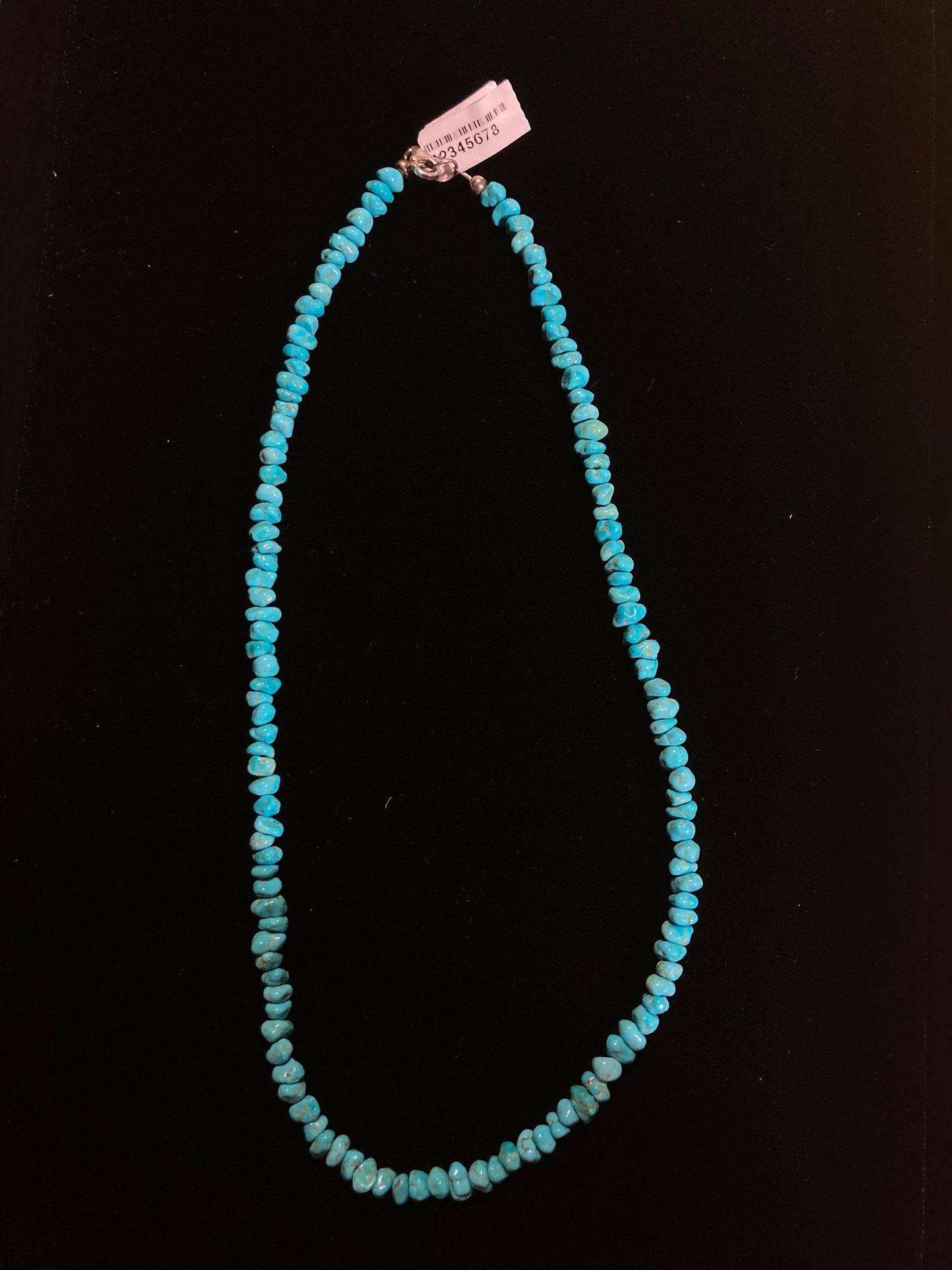 18” Sleeping Beauty Turquoise Nugget Necklace