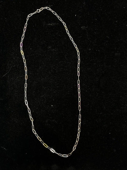 16” Sterling Silver Paper Clip Chain