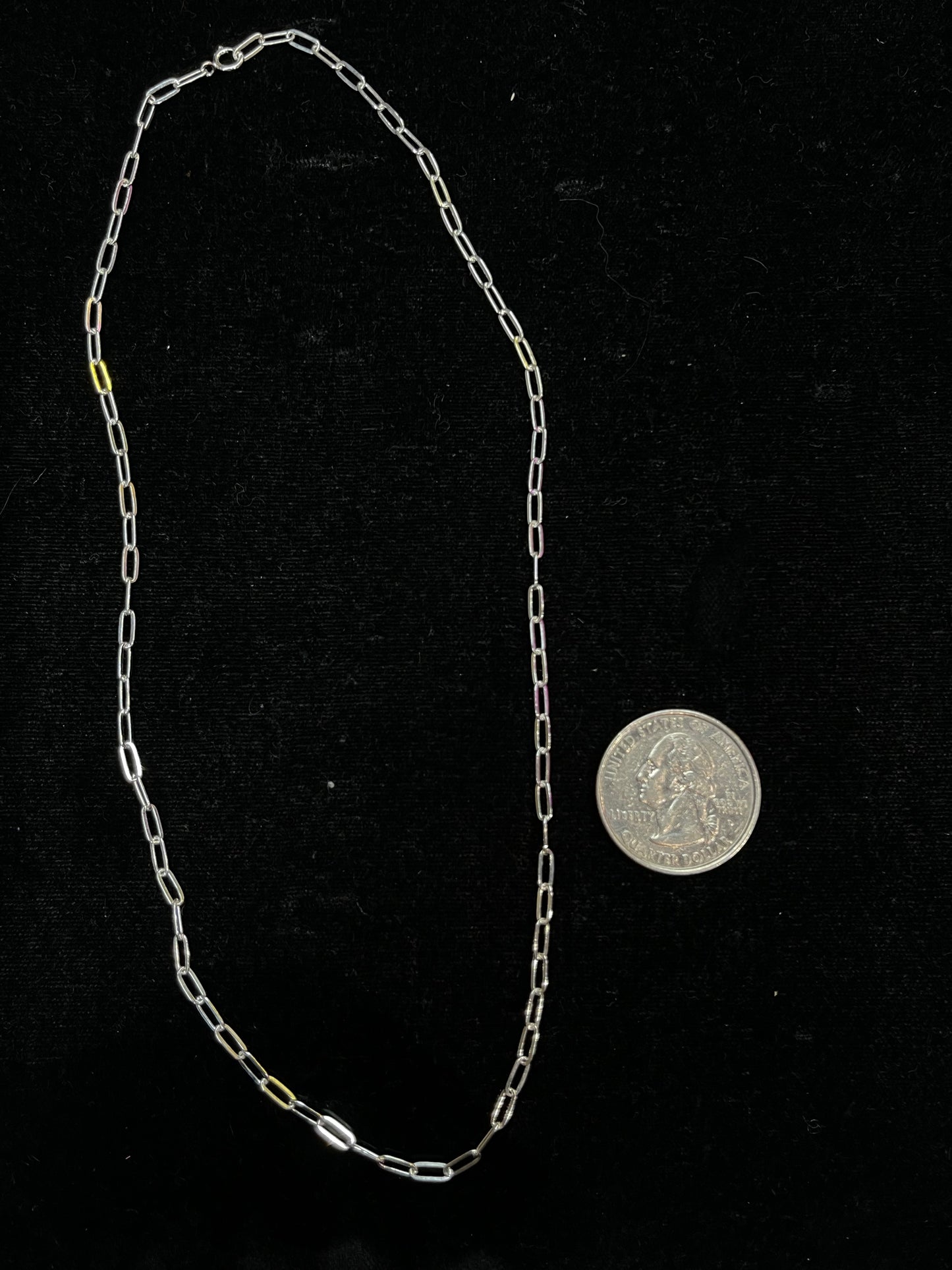 16” Sterling Silver Paper Clip Chain
