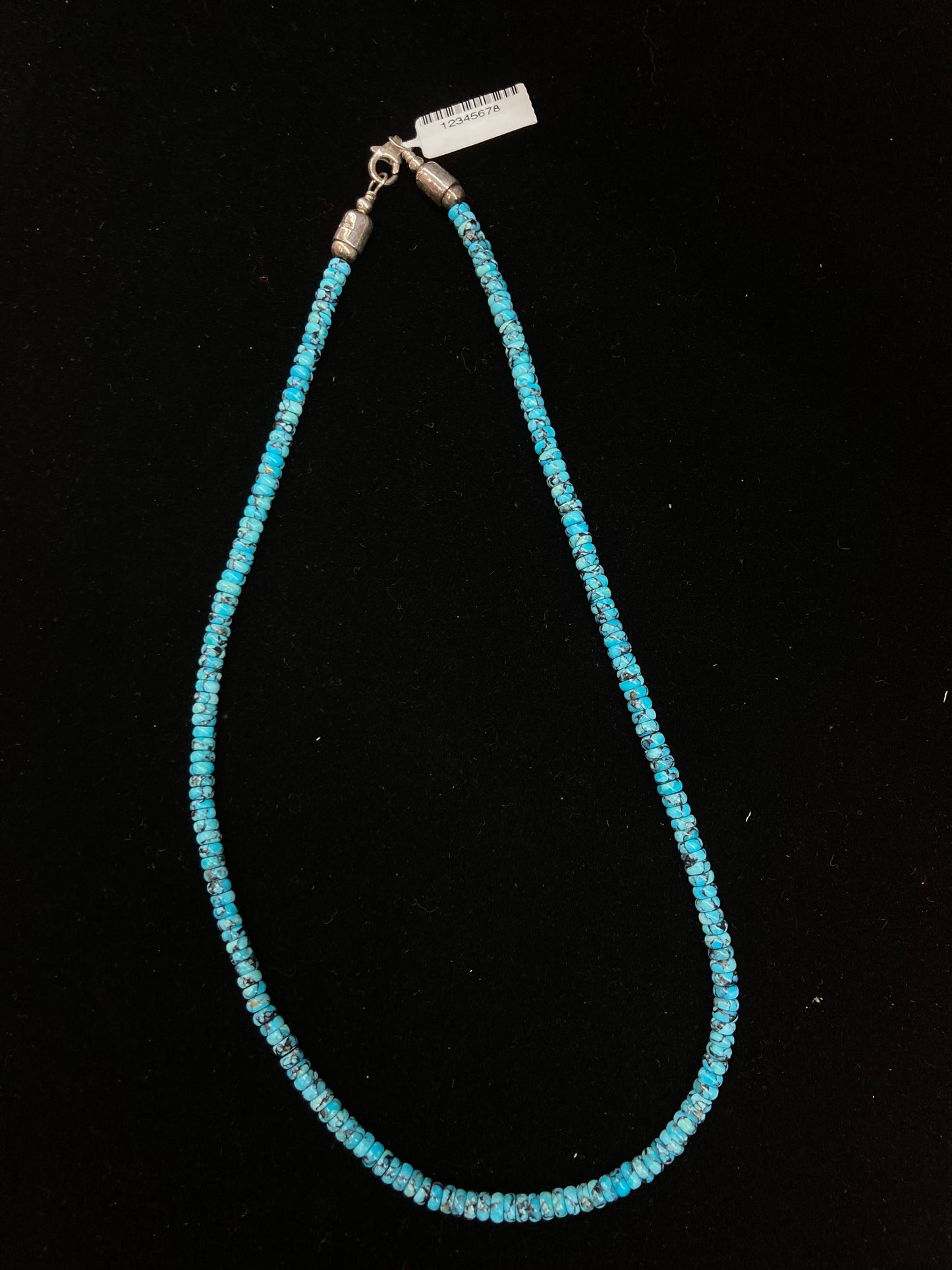 18" Egyptian Turquoise Beaded Necklace