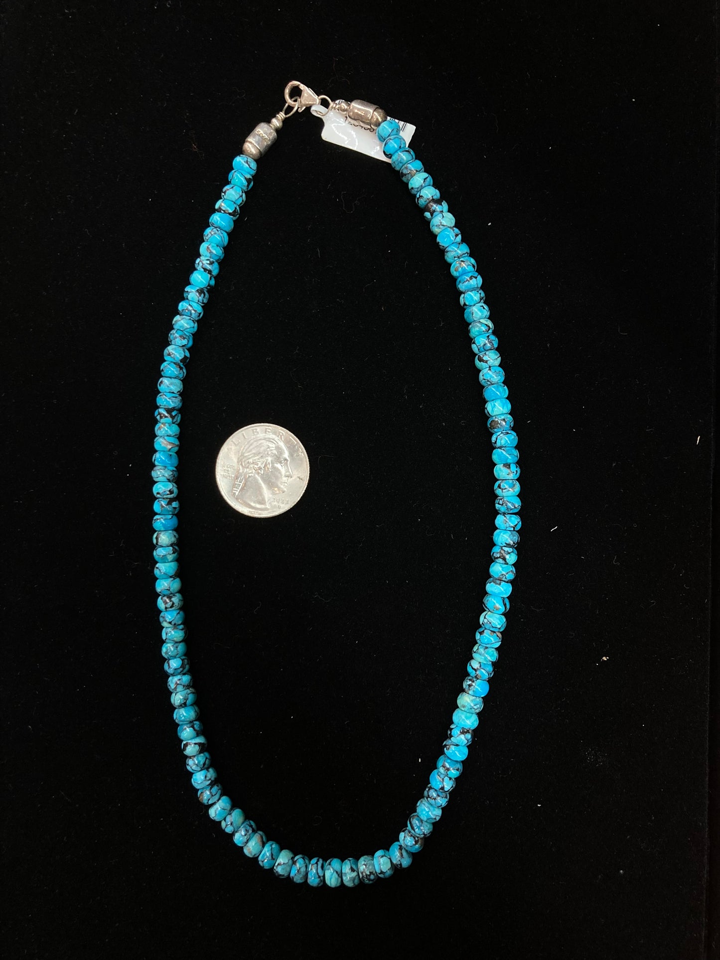 18" Egyptian Turquoise 5mm Beaded Necklace