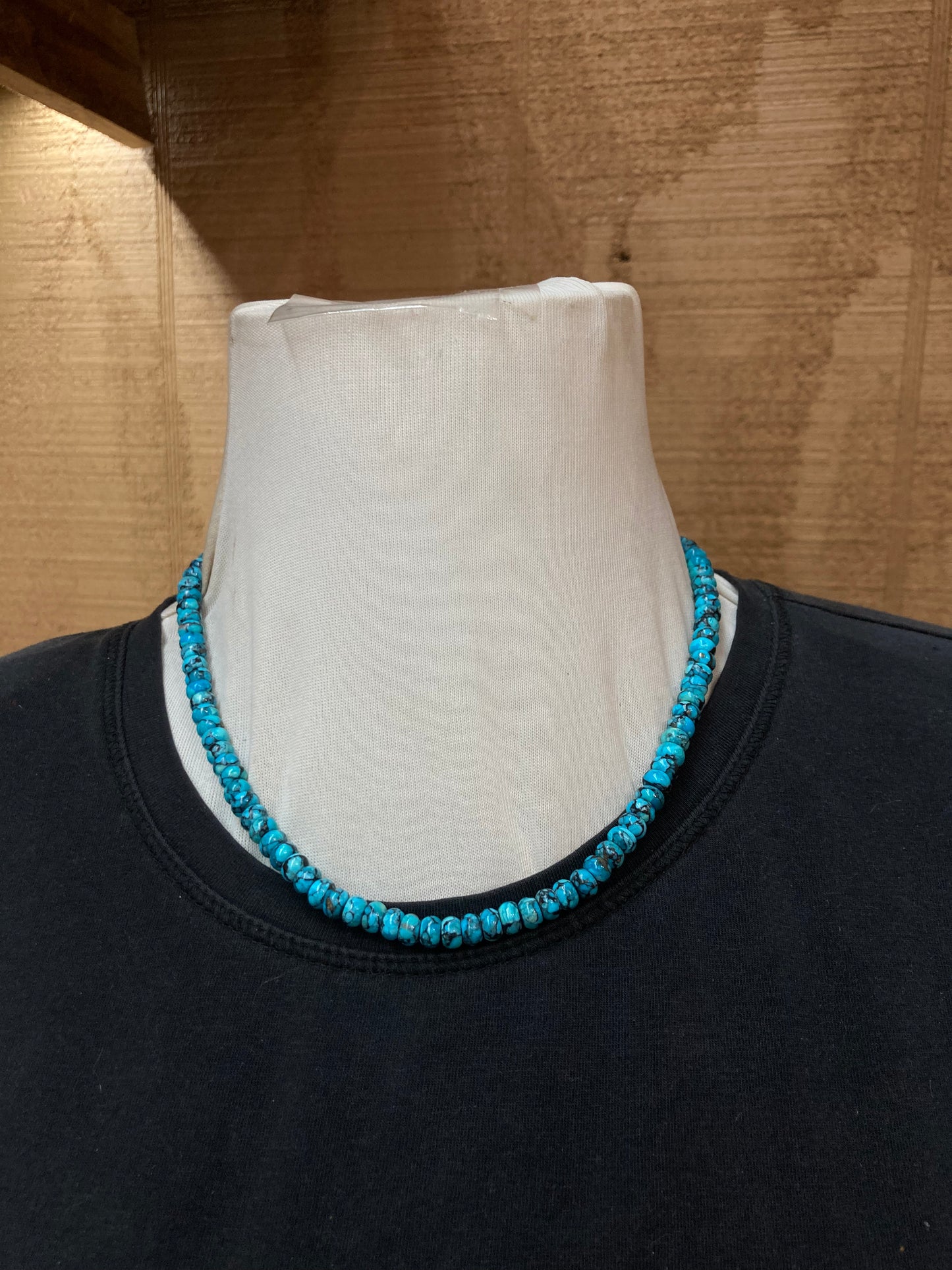 18" Egyptian Turquoise 5mm Beaded Necklace