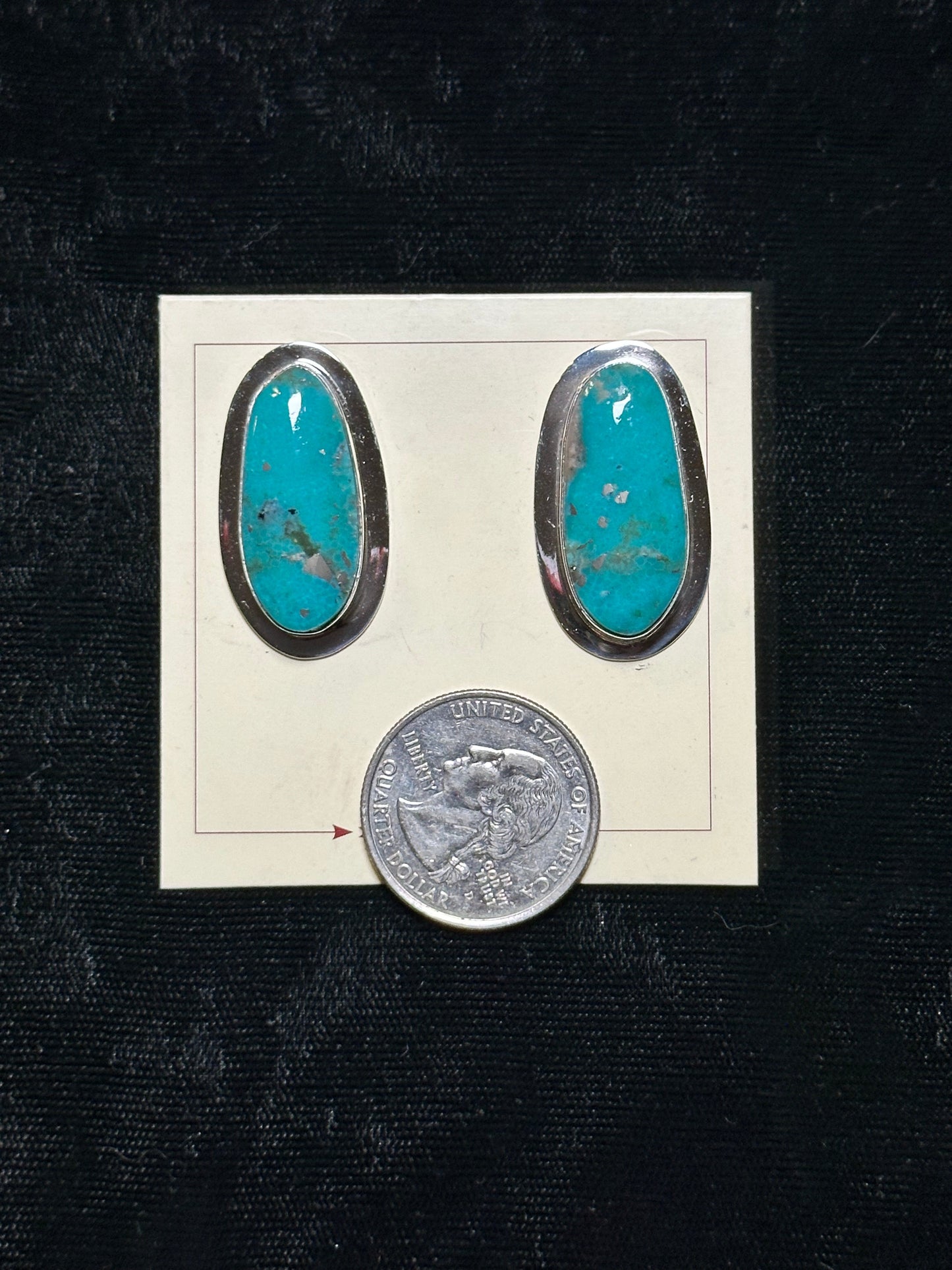 High Grade Turquoise Earrings by Marie Jackson