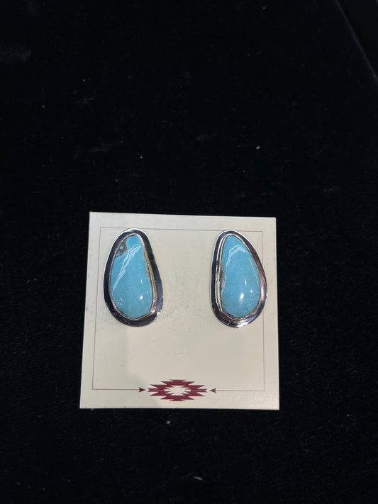 High Grade Turquoise Earrings by Marie Jackson