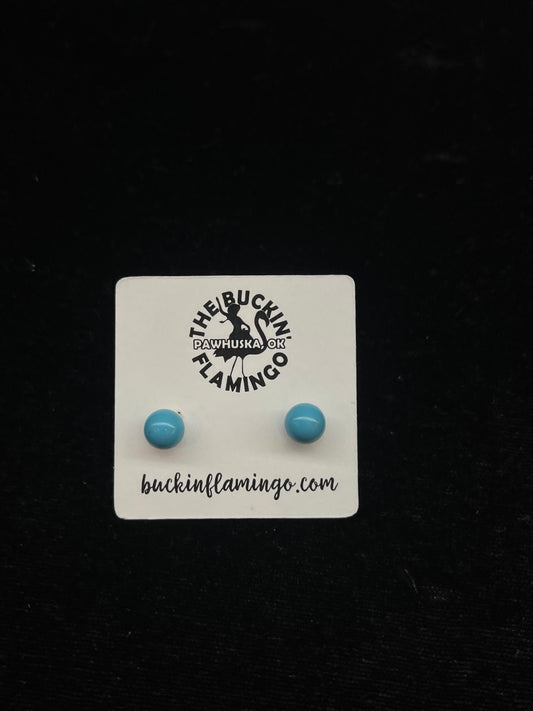 Sleeping Beauty Turquoise Stud Earrings