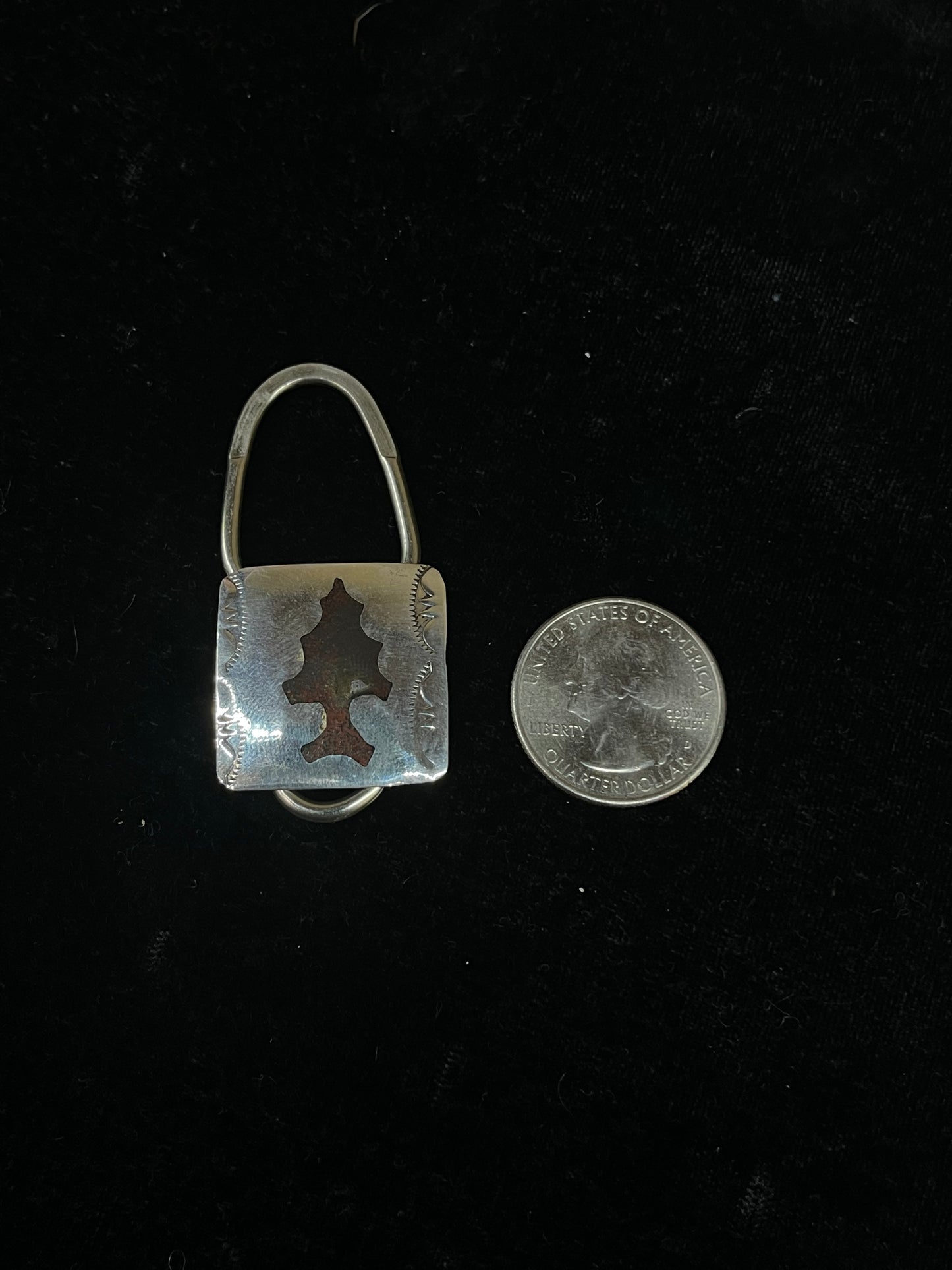 Stamped Keychain with Arrowhead