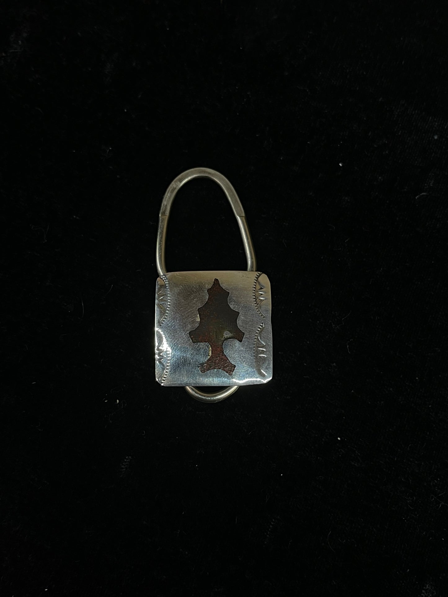 Stamped Keychain with Arrowhead