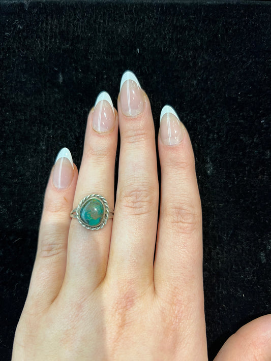 6.5 Vintage Turquoise Ring Size