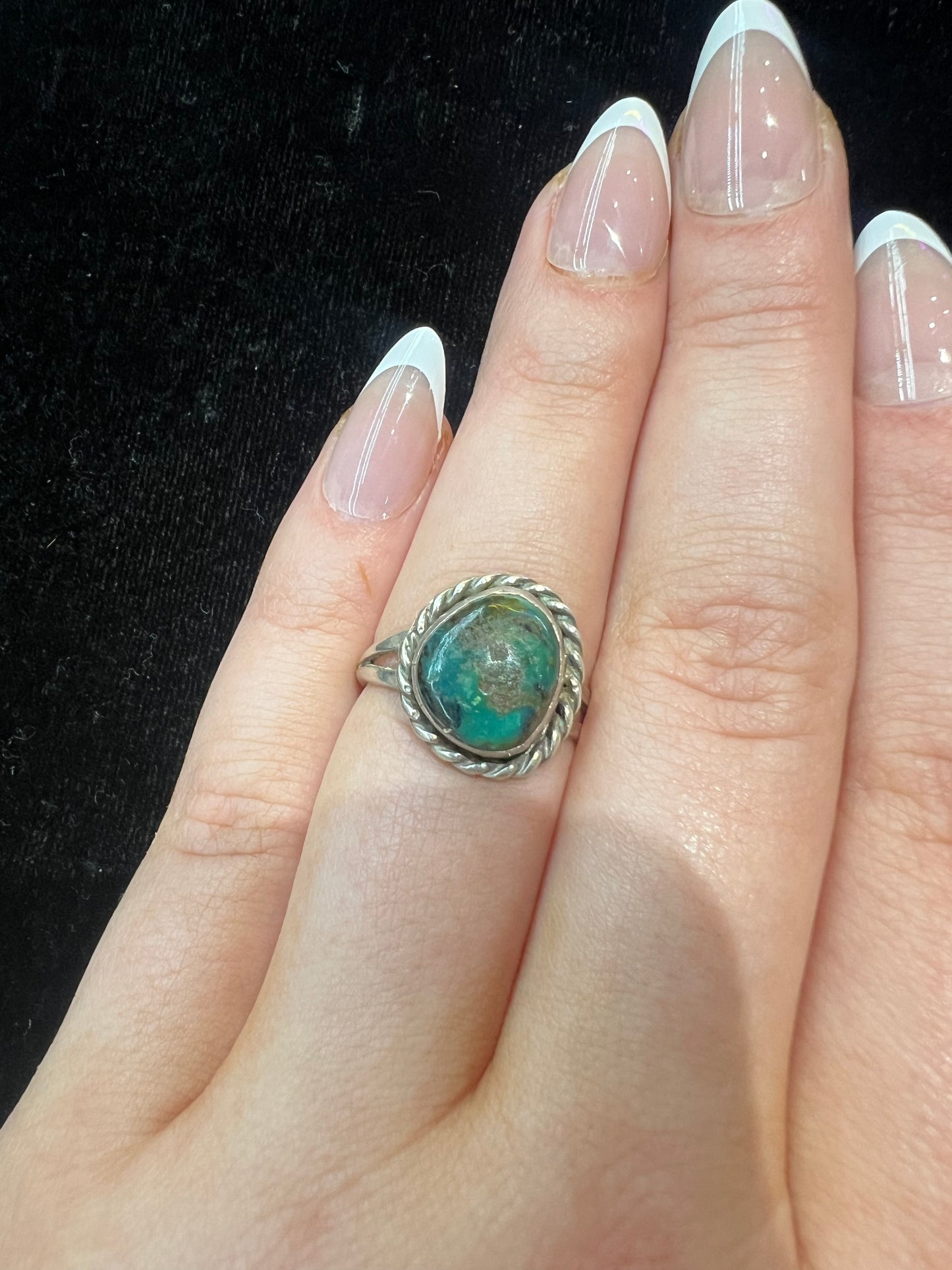 6.5 Vintage Turquoise Ring Size