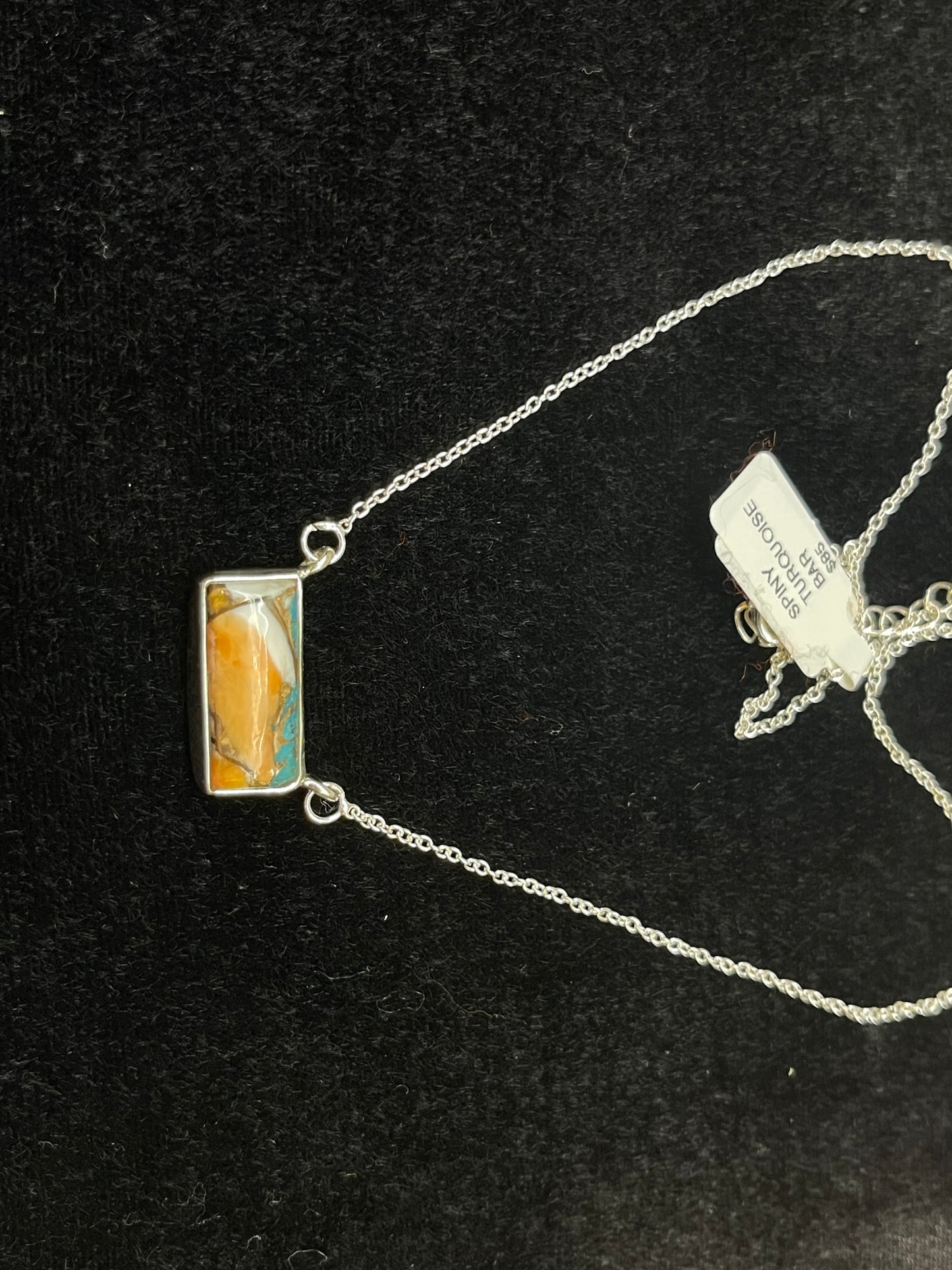 19" Spiny Turquoise Mini Bar Necklaces