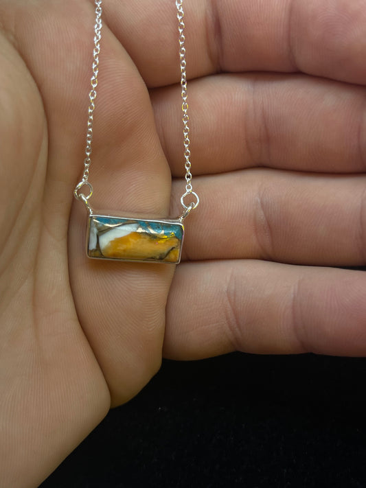 19" Spiny Turquoise Mini Bar Necklaces