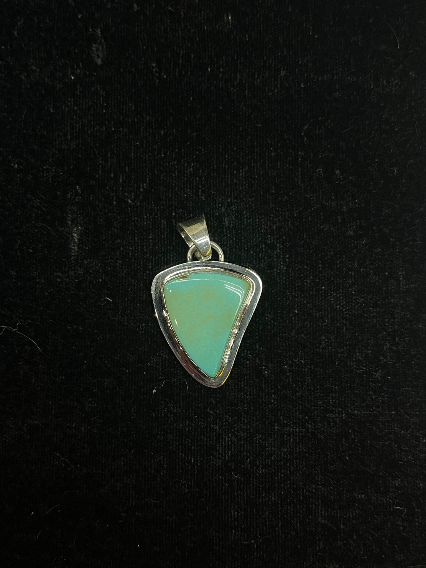 Kingman Turquoise Pendant with 6mm Bale by Marie Jackson