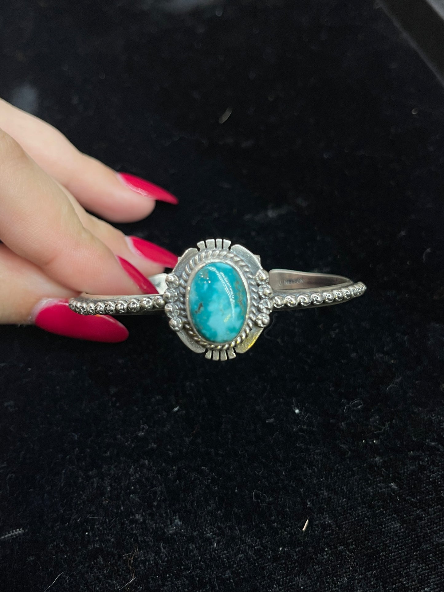 5 3/4”- 6 3/4” Sonoran Gold Cuff by John Nelson, Navajo